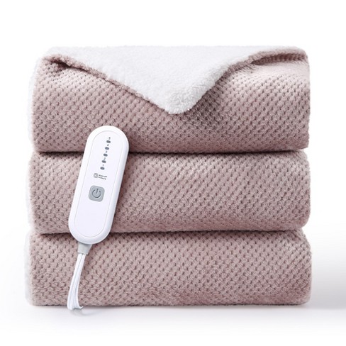Trinity Heated Electric Blanket Throw, Flannel Heating Blankets, 5