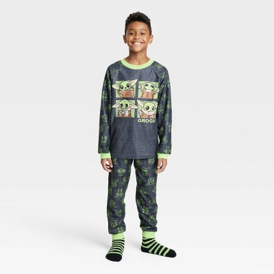 Treasure & Bond Kids' Thermal Knit Pajama Top in Slate Gray Large NWOT