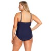 Women's Curve Ola Lace High Neck One Piece Swimsuit - Plus - Raisins - 3 of 3
