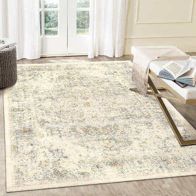 Hallway Runner Rug Machine Washable Vintage Printed Rug Indoor Carpet Non Slip Backing Rug Low Pile Retro Area Rug for Kitchen Entrance Laundry Room