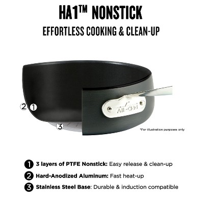 12" Hard Anodized Nonstick Aluminum Chef's Pan with Lid