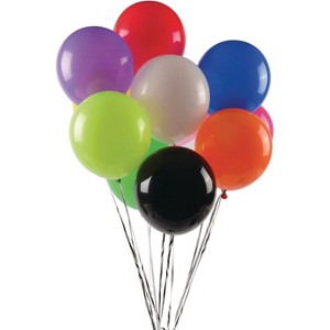 U.S. Toy Assorted Standard Latex Balloons 11 IN Pk144 - 1 of 2