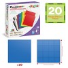 PICASSO-TILES Baseplate Building Blocks 20 Pack 10"x10" Multi Color Bricks, Compatible with All Major Brands STEM Construction Set Kids Ages 3+ - 3 of 4