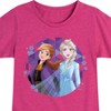 Girls' - Frozen 2 - Anna & Elsa Fitted Short Sleeve Graphic T-Shirt - 2 of 4