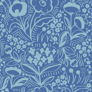 Brewster Jeani Blue Peel and Stick Wallpaper - 1 of 4