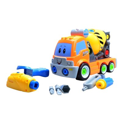 Insten Build Your Own Construction Cement Mixer Truck, Take-A-Part Toy for Engineering Stem Project Kit