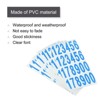 Unique Bargains Office Home Warehouse Self-Adhesive 12345178900 Mailbox Number Stickers 20 Sheets - 3 of 4