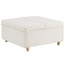 Leather Storage Ottoman Coffee Table with Lift Top, Faux Leather Tufted Upholstered Ottoman Bench for Bedroom Living Room - 4 of 4