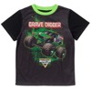 Monster Jam Megalodon El Toro Loco Grave Digger Pullover Pajama Shirt and Shorts Sleep Set Little Kid - 2 of 4