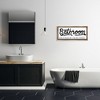 Stupell Industries Seat Yourself Bathroom Sign Floating Frame Canvas Art, Brown, 31" x 14" - 3 of 4
