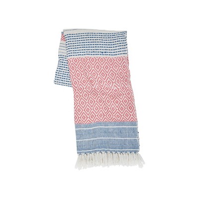 Berkley Hibiscus Multicolor Cotton Throw Blanket