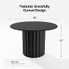 Dovelina Round Dining Table Modern Wood Kitchen Table for 4 People - 46" - 4 of 4
