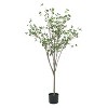 NicBex Artificial Tree in Pot  Realistic Disc Leaf Faux Plant with Bendable Branches, Calming Home Decor Floor Tree No Maintenance - 2 of 4