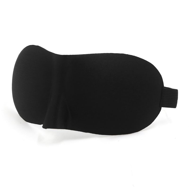 Unique Bargains 3D Soft Padded Sleep Rest Relax Sleeping Blindfold Eye Masks Black 8.5 x 3.4 x 2.8" 1 Pc, 3 of 6