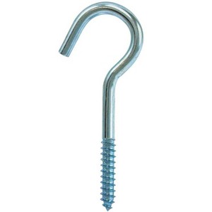 Hampton Small Zinc-Plated Silver Steel 4.0625 in. L Ceiling Hook 60 lb 1 pk (Case of 20) - 1 of 1