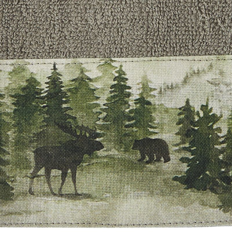 Park Designs Watercolor Wildlife Fingertip Towel Set of 4, 3 of 6
