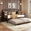 Daybed with Trundle, Twin Daybed with Pop Up Trundle Set, Metal Twin Bed Frame with Steel Slat Support, Sofa BedFrame for Kids/Teens/Adults - 3 of 4