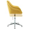 vidaXL Ergonomic Swivel Office Chair - Adjustable Height, Soft Fabric Upholstery and Robust Design, Ideal for Home Office Use - Vibrant Yellow - 2 of 4