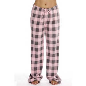 Just Love Women's Plush Pajama Pants - Soft and Cozy Sleepwear Fleece Lounge PJs - Buffalo Check - 1 of 2