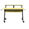 CAVINAS Home Office Desk Morden Music Desk with Shelves, Keyboard Tray and Hooks for Work - 4 of 4