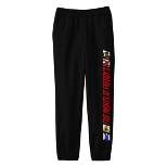 Five Nights at Freddy's Vertical Title with Boxed Characters Youth Black Graphic Jogger Pants
