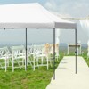 DSVIMOY 10'*15' Canopy Tent, Party Tent with 4 Sidewalls, 3 Height Adjustable, Outdoor Canopy Tent for Weddings, White, 180"*120"*132" - 4 of 4