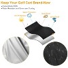 LakeForest"Universal 4-Passenger Golf Cart Cover, 210D Water-Resistant, UV-Proof for EZGO, Club Car, Yamaha"Black - 3 of 4