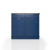 36" H Tilt-Out Trash Cabinet with 2 Drawers, Kitchen Floor Base Storage, Anti-Tip, Durable Plywood & Stainless Hardware - 2 of 4