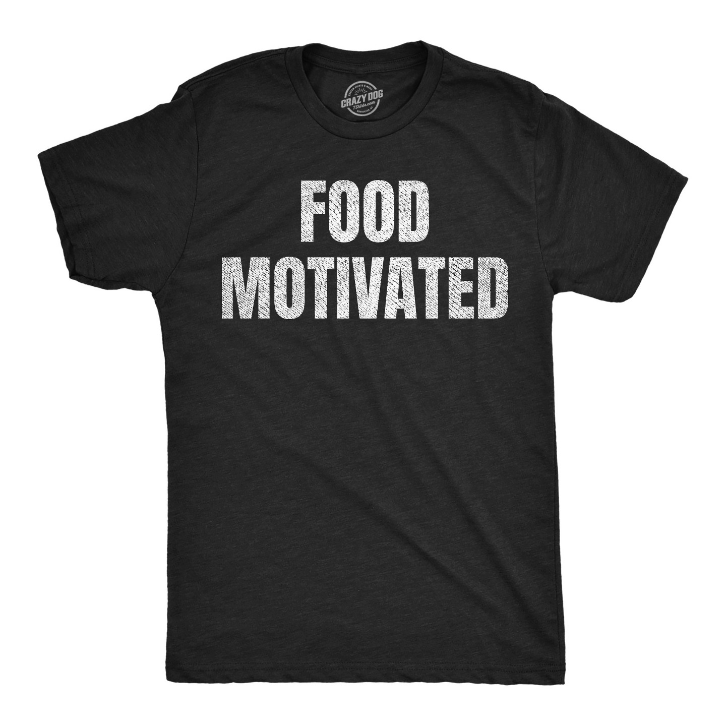 Мужская футболка Crazy Dog T-Shirts, Inc. Funny T Shirts Food Motivated Sarcastic Tee For Men, цвет: Чёрный — фото 1