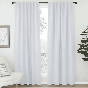 NICETOWN Backtab & Rod Pocket Blackout Thermal Curtain Panels, Set of 2 - 1 of 4
