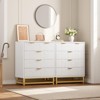 3/4/5 Drawer Dresser for Bedroom, Modern Dressers with Gold Metal Handles for Living Room, Hallway, Entryway - 3 of 4