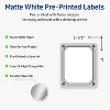 Avery Labels, 4" x 3-1/3", Silver-Metallic Black, Matte, 40ct - 2 of 4