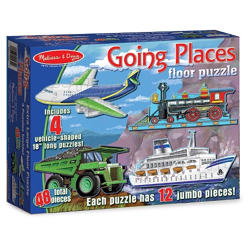 Melissa And Doug Going Places Vehicles Floor Puzzles 48pc