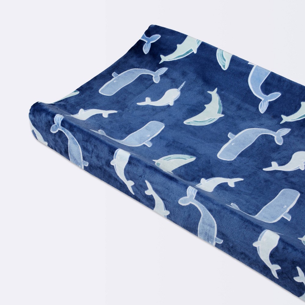 Photos - Baby Hygiene Plush Changing Pad Cover Sleepy Tides - Cloud Island™