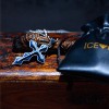 Ice City Silver and Blue Cross Pendant Necklace - 4 of 4