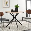 Rixley Dining Table - DTB5803A - Natural/Black - Safavieh - 3 of 4