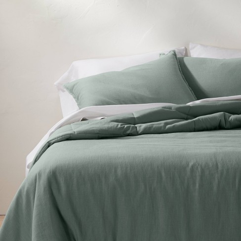 sage green queen comforter