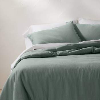 Heavyweight Linen Blend Comforter & Sham Set - Casaluna™