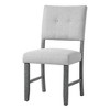 Vynxaria Rustic Farmhouse Dining Set: Rectangular Table, Upholstered Chairs & Bench, Solid Wood - 2 of 4