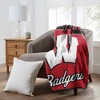 Sweet Home Collection NCAA Wisconsin Badgers 46" x 60" Raschel Throw Blanket - 2 of 4