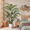 DR.Planzen Multi-Height Artificial Palm Tree in White Pot (6/7/8FT), Lifelike Faux Palm Plant for Indoor & Outdoor Home Decor - 4 of 4