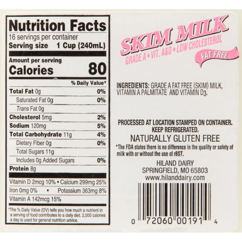 Hiland Skim Milk - 1gal, 4 of 5