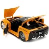 2006 Chevrolet Corvette Yellow with Black Top "Mickey Thompson" "Bigtime Muscle" Series 1/24 Diecast Model Car by Jada - 4 of 4