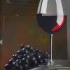 Set of 2 Porcelain Wine Framed Wall Arts with Gold Aluminum Frame - Olivia & May - 2 of 4
