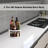 LunaLulinlk Plastic 360 Degree Rotating Non Skid 2-Tier Spice Rack - 4 of 4