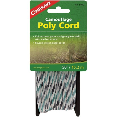 Coghlan's Camouflage Poly Cord, 50' Polypropylene Rope, Camping