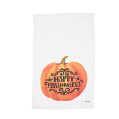 C&F Home Pumpkin Happy Halloween Printed Cotton Flour Sack Kitchen Towel