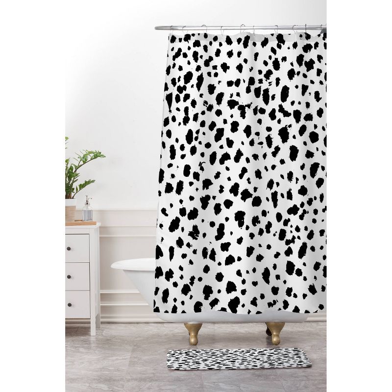 Rebecca Allen Dalmatian Shower Curtain Black/White - Deny Designs, 4 of 7