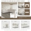 92'' Modern L-Shaped Modular Sofa, Chenille, Wide Seat, 5-Seater with Pillow, Minimalist Living Room Couch - 2 of 4