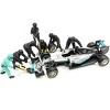 Formula One F1 Pit Crew 7 Figurine Set Team Black for 1/18 Scale Models by American Diorama - 3 of 3